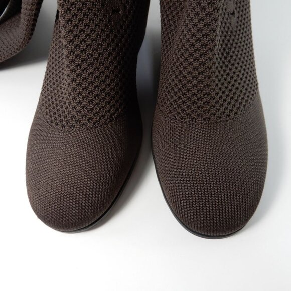 EILEEN FISHER Kasana Tall Wedge Stretch Knit Socks BOOTS 8.5 Chocolate Brown NEW - Picture 10 of 15